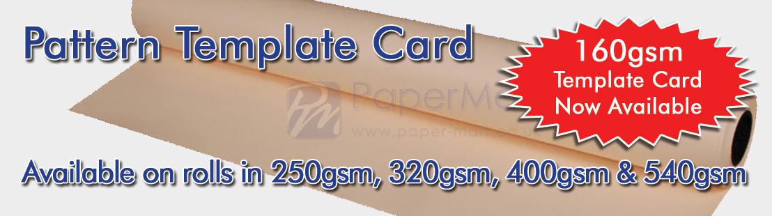Pattern Template Cards available in a variety of weights, widths & lengths!