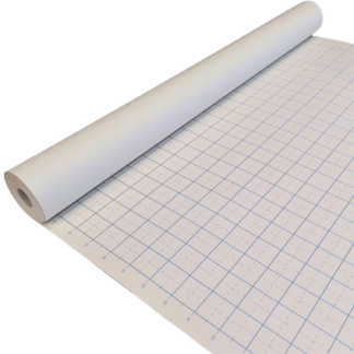 1" & ½" Grid Print Pattern Paper Roll - 36" wide x 10m long